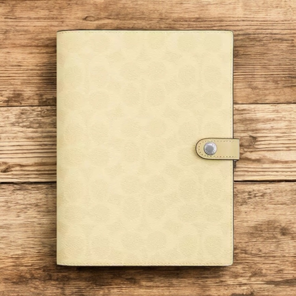 Coach Signature Canvas Notebook